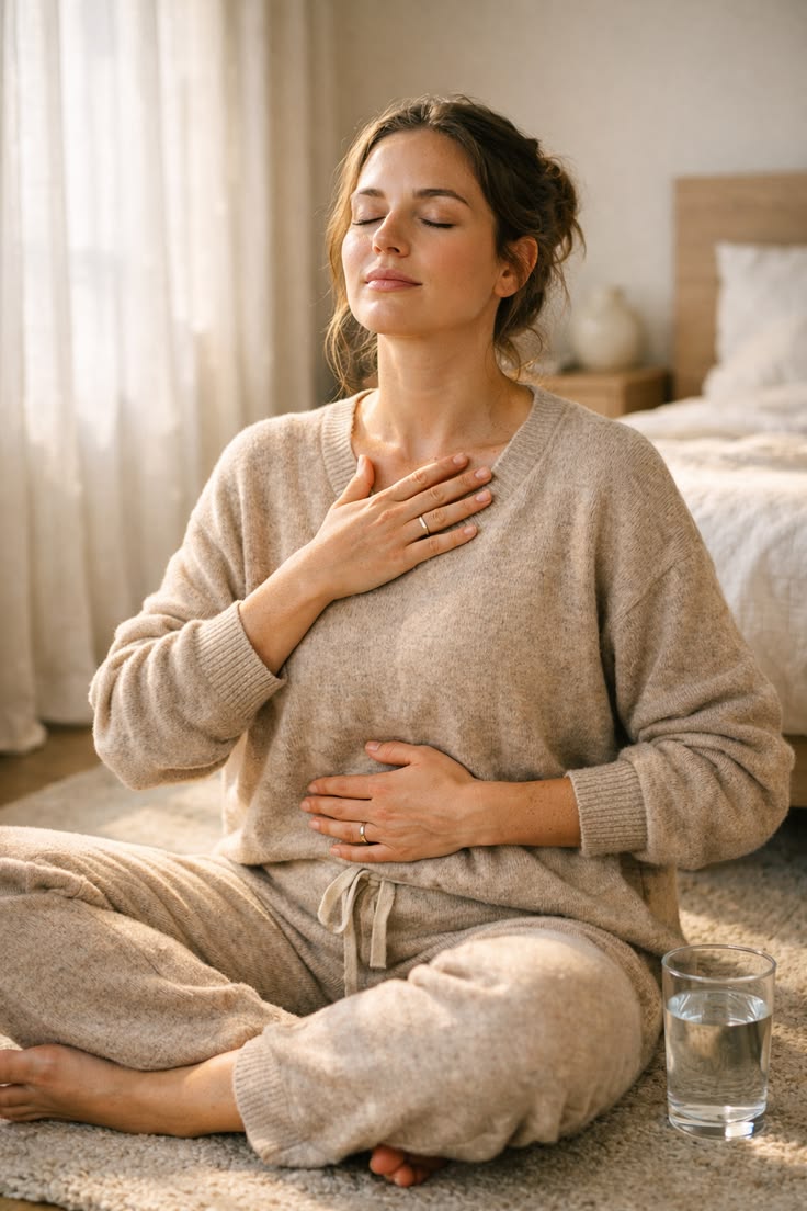 Relaxed breathing practice